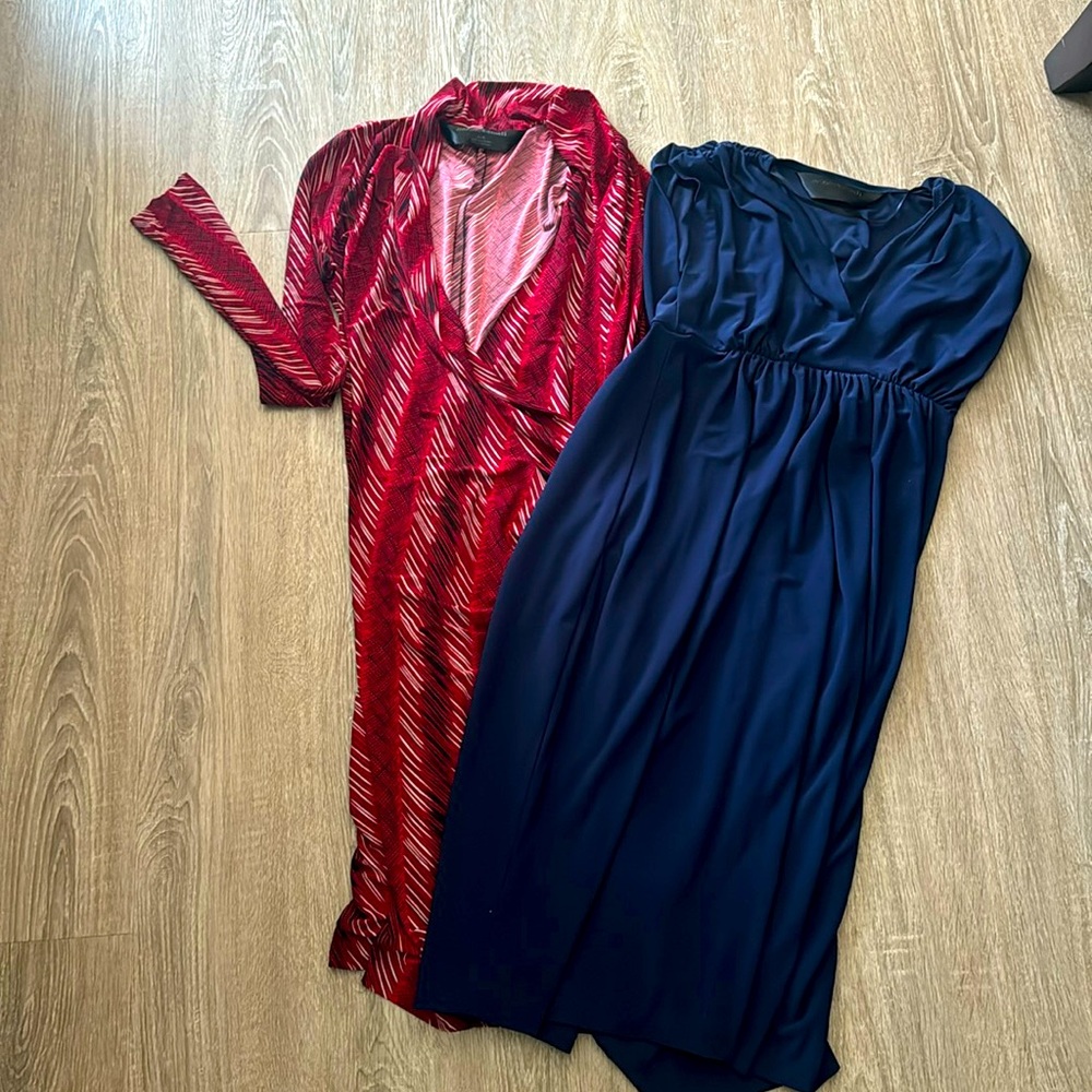 Two fashion forward Norma Kamali small dresses